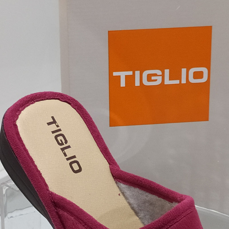 TIGLIO - Pantofole/Ciabatte Invernali Donna// Tomaia Felpata // Suola In Gomma