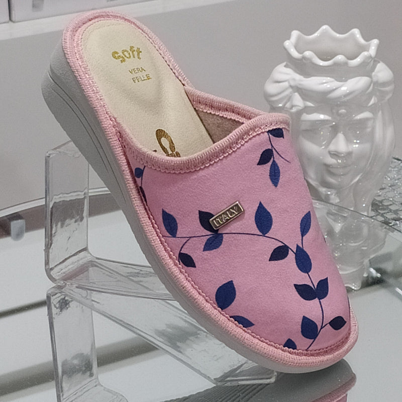 Ciabò 1099/DANA - Pantofole Ciabatte Invernali Donna // Plantare In Vera Pelle // Made In Italy // Suola In Gomma No Flessibile