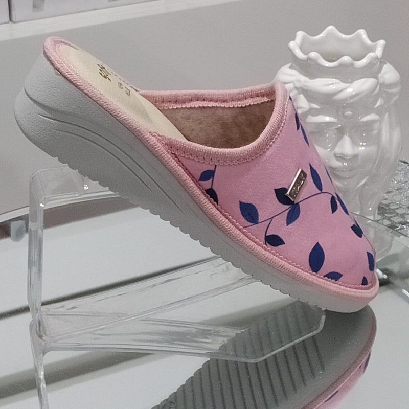 Ciabò 1099/DANA - Pantofole Ciabatte Invernali Donna // Plantare In Vera Pelle // Made In Italy // Suola In Gomma No Flessibile