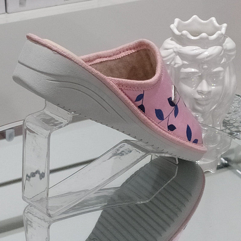 Ciabò 1099/DANA - Pantofole Ciabatte Invernali Donna // Plantare In Vera Pelle // Made In Italy // Suola In Gomma No Flessibile