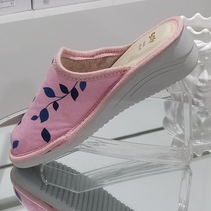 Ciabò 1099/DANA - Pantofole Ciabatte Invernali Donna // Plantare In Vera Pelle // Made In Italy // Suola In Gomma No Flessibile
