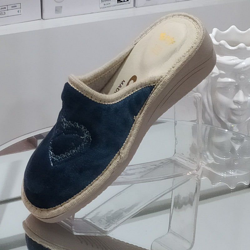 Ciabò 1099/4028 - Pantofole Ciabatte Invernali Donna // Plantare In Vera Pelle // Made In Italy // Suola In Gomma No Flessibile