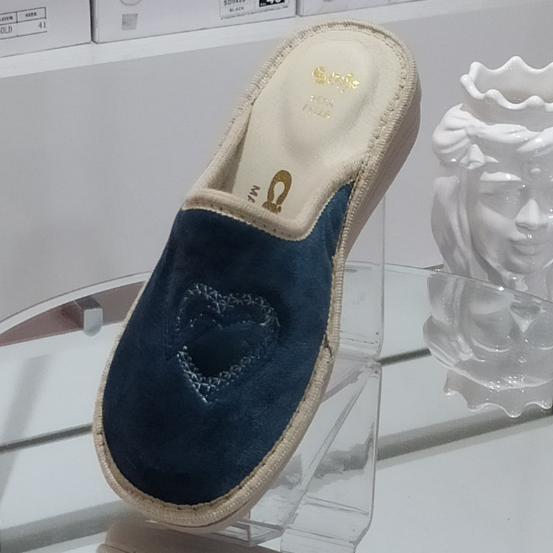Ciabò 1099/4028 - Pantofole Ciabatte Invernali Donna // Plantare In Vera Pelle // Made In Italy // Suola In Gomma No Flessibile