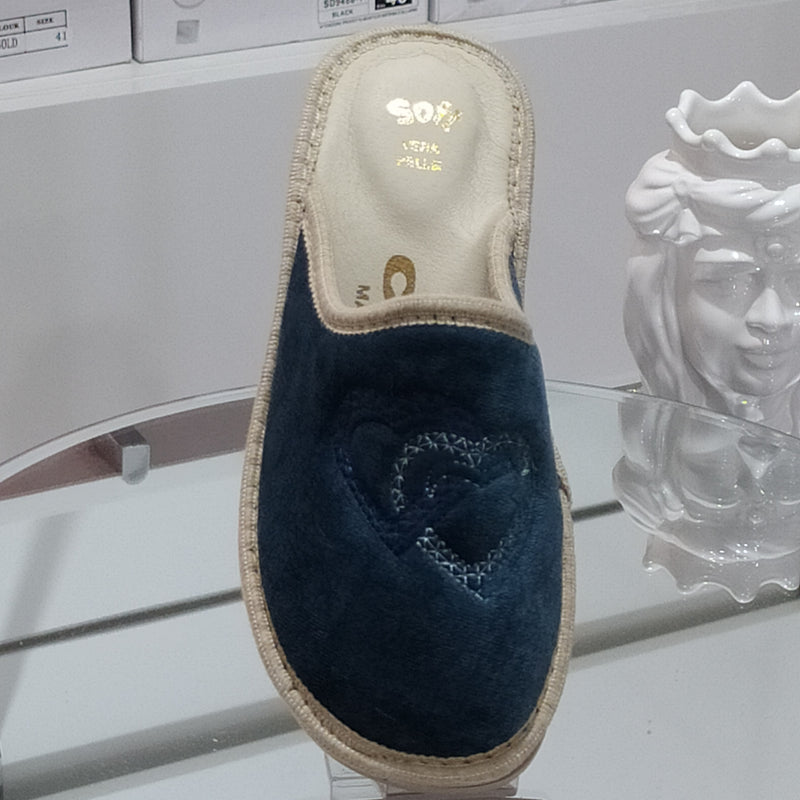 Ciabò 1099/4028 - Pantofole Ciabatte Invernali Donna // Plantare In Vera Pelle // Made In Italy // Suola In Gomma No Flessibile