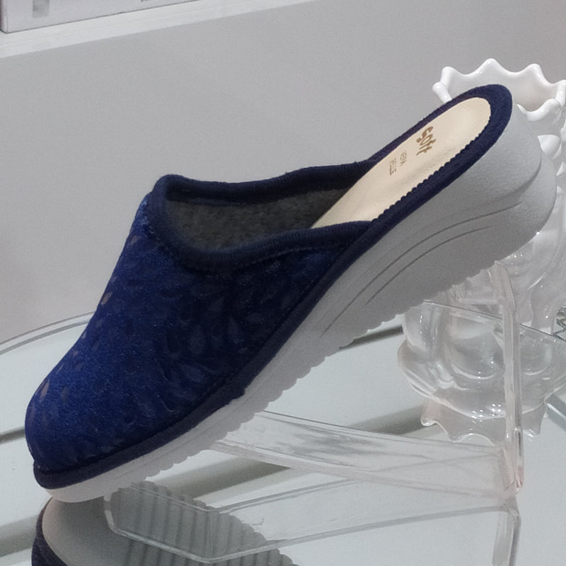 Ciabò 1099/CHEROKEE - Pantofole Ciabatte Invernali Donna // Plantare In Vera Pelle // Made In Italy // Suola In Gomma No Flessibile
