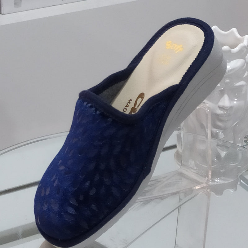 Ciabò 1099/CHEROKEE - Pantofole Ciabatte Invernali Donna // Plantare In Vera Pelle // Made In Italy // Suola In Gomma No Flessibile