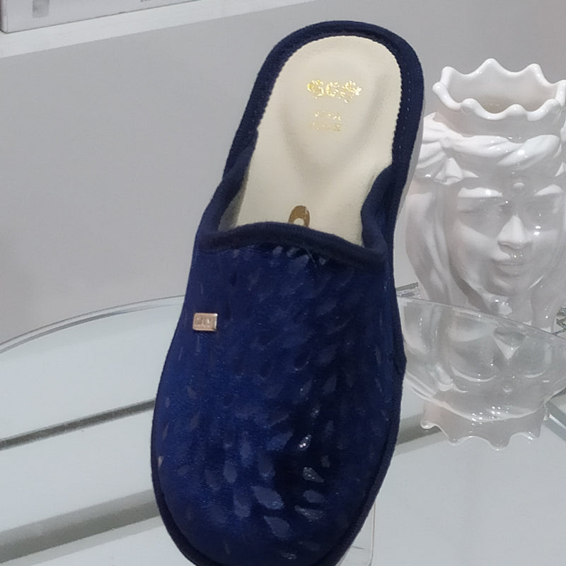 Ciabò 1099/CHEROKEE - Pantofole Ciabatte Invernali Donna // Plantare In Vera Pelle // Made In Italy // Suola In Gomma No Flessibile