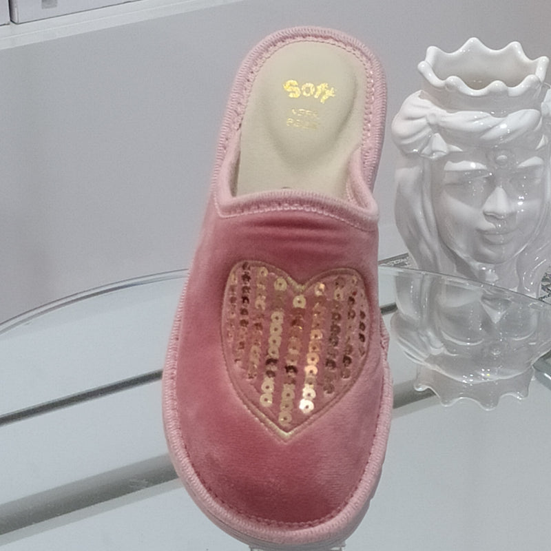 Ciabò LIRA/4055 - Pantofole Ciabatte Invernali Donna // Plantare In Vera Pelle // Made In Italy // Suola In Gomma No Flessibile