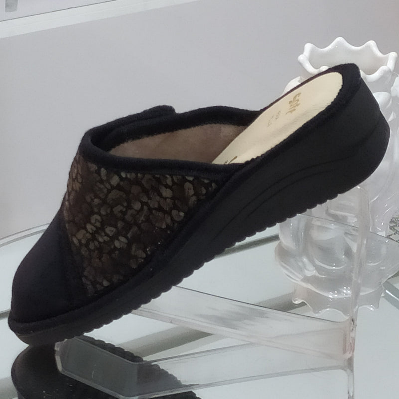 Ciabò 1099/198 - Pantofole Ciabatte Invernali Donna // Plantare In Vera Pelle // Made In Italy // Suola In Gomma No Flessibile