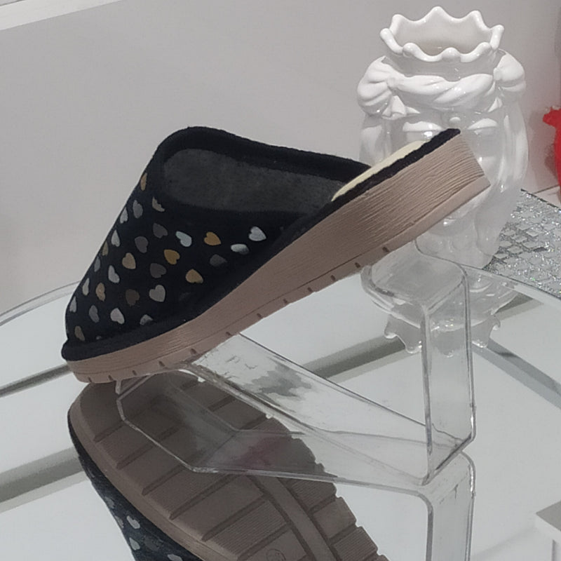 Ciabò LIRA/SANGRIA - Pantofole Ciabatte Invernali Donna // Plantare In Vera Pelle // Made In Italy // Suola In Gomma No Flessibile