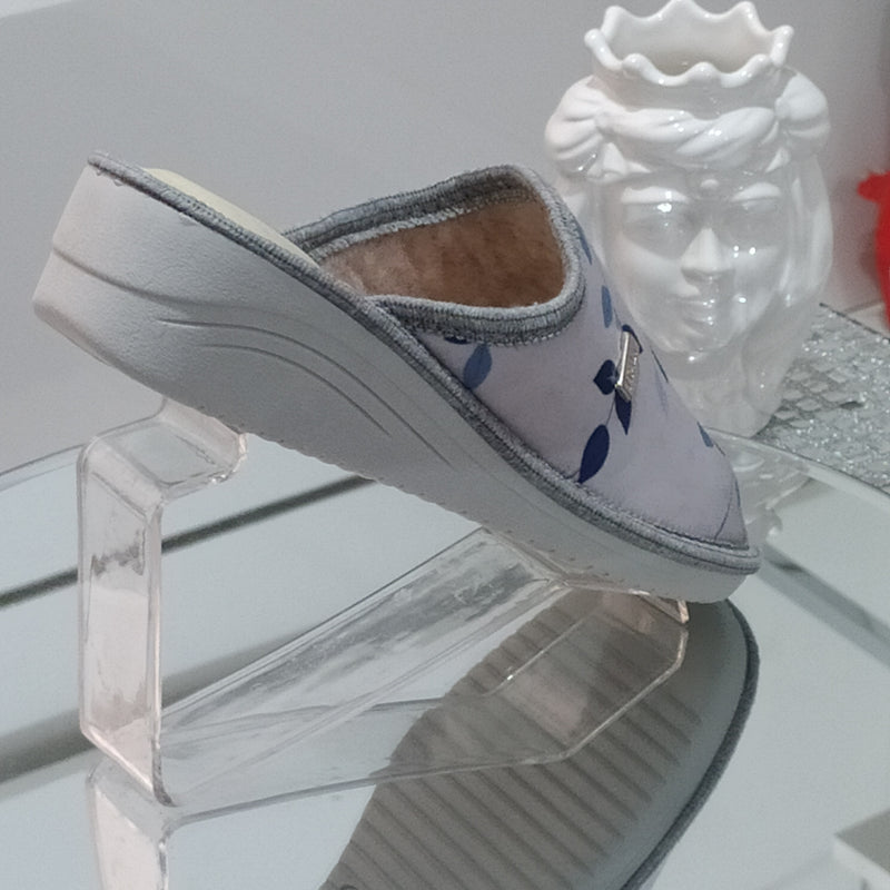 Ciabò 1099/DANA - Pantofole Ciabatte Invernali Donna // Plantare In Vera Pelle // Made In Italy // Suola In Gomma No Flessibile