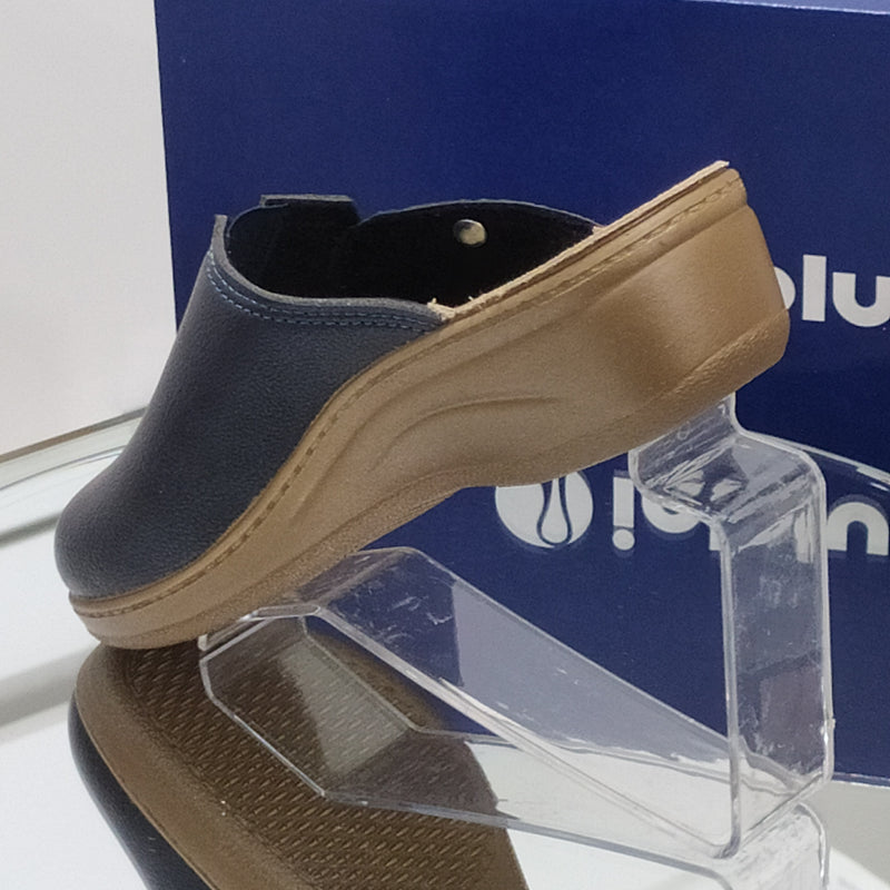 INBLU - Pantofole Ciabatte Invernali // Elastico Centrale // Plantare In Vera Pelle SOFT Anatomico