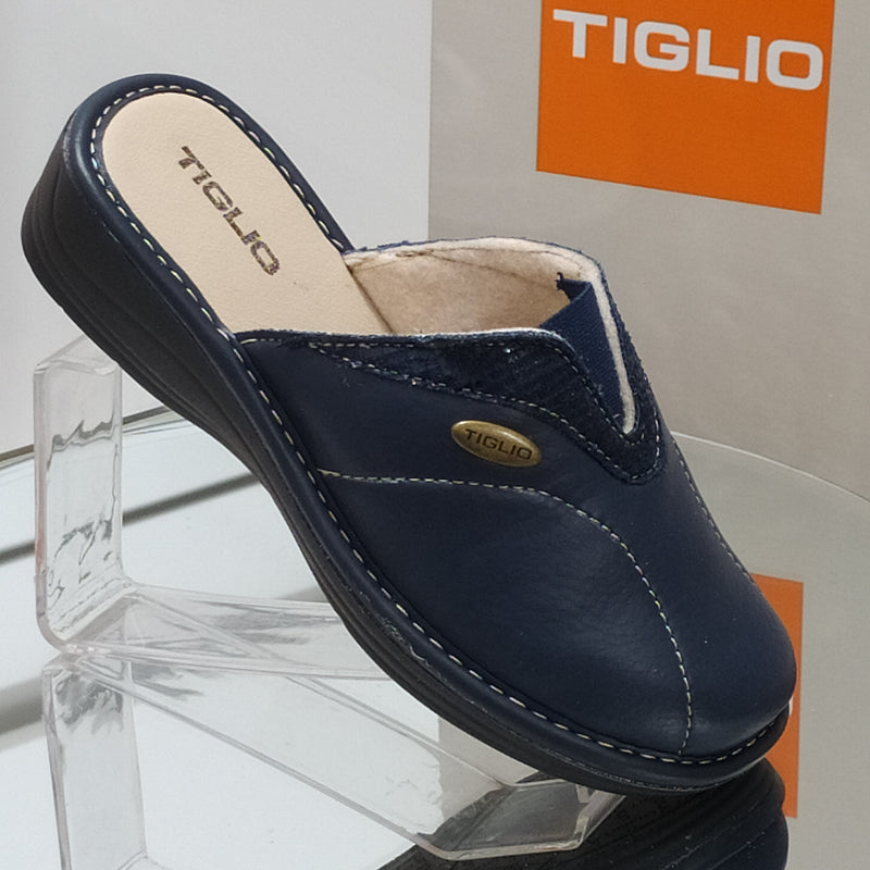 TIGLIO - Pantofole/Ciabatte Invernali Donna// Elastico Centrale // Suola In Gomma
