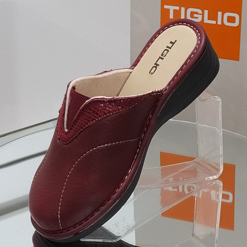 TIGLIO - Pantofole/Ciabatte Invernali Donna// Elastico Centrale // Suola In Gomma