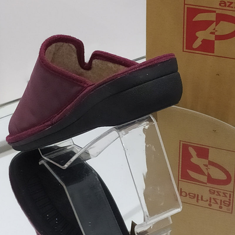 PATRIZIA AZZI - Pantofole/Ciabatte Invernali Donna // Tomaia In Similpelle // Suola In Gomma No Flessibile