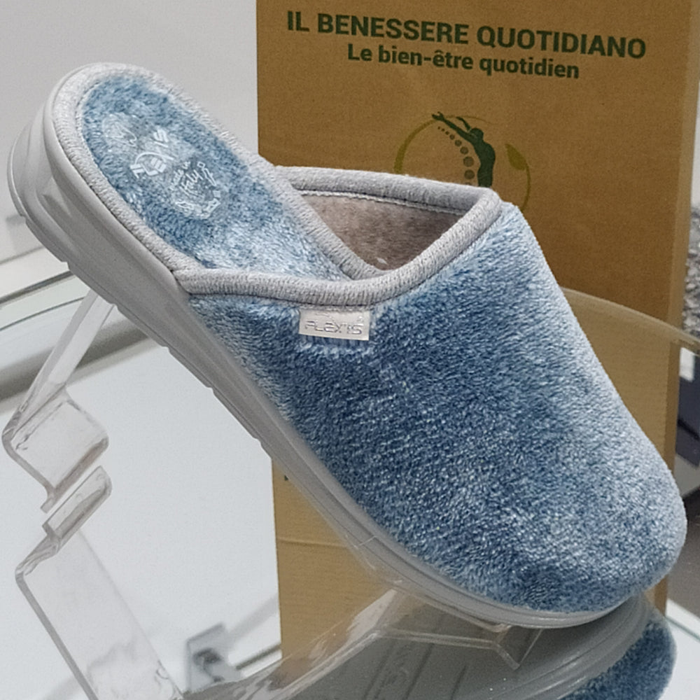 Absolute Footwear Pantofola Invernale Donna – Modello Mulo Aperto Sul Retro, Punta Aperta, Finta Pelliccia Con Fiocco, Lilla, Taglia 36/37 EU