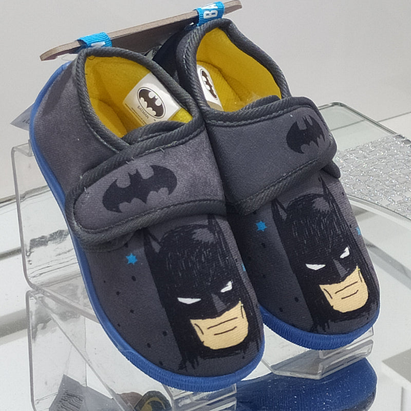 BATMAN - Ciabatte Pantofole Bambino Con Strappo Regolabile Fantasia Batman