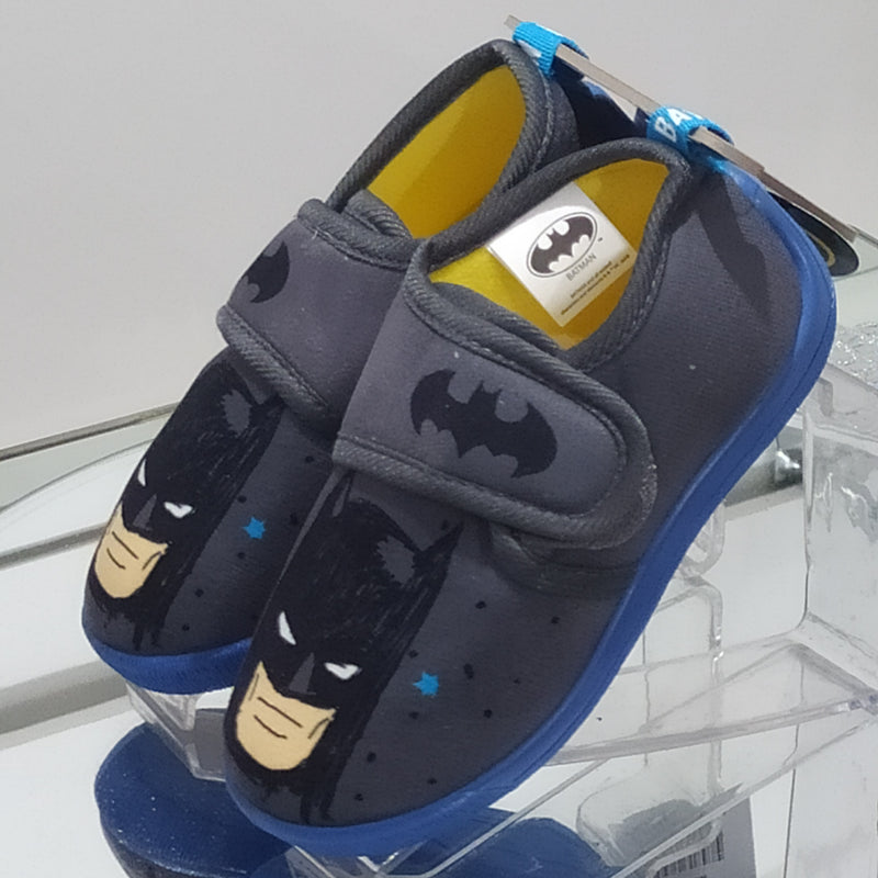 BATMAN - Ciabatte Pantofole Bambino Con Strappo Regolabile Fantasia Batman