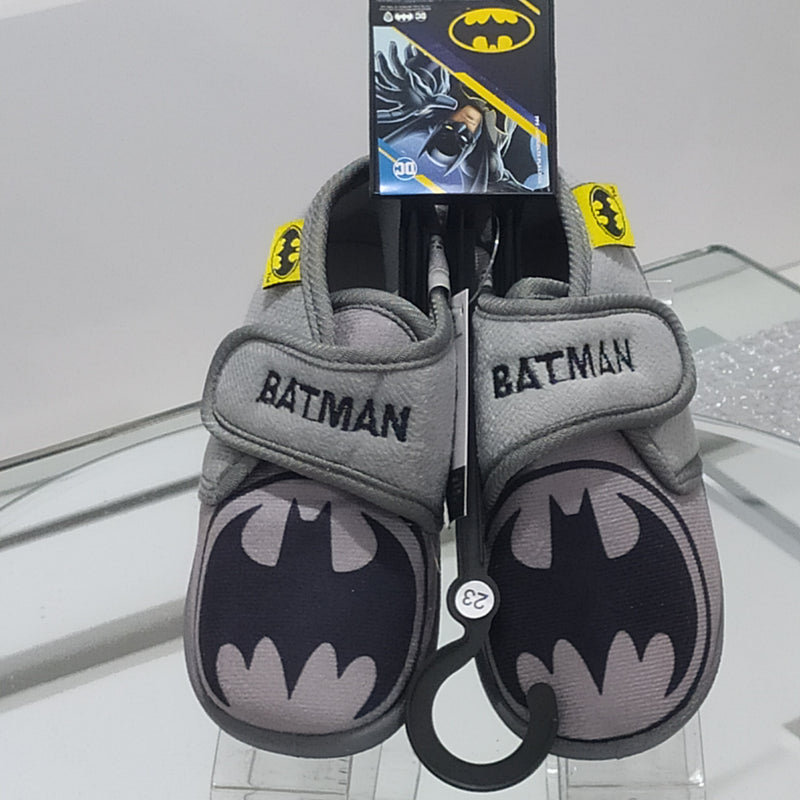 BATMAN - Ciabatte Pantofole Bambino Con Strappo Regolabile Fantasia Batman