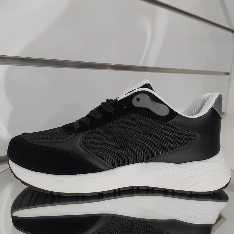 Leerd - Sneakers Uomo Casual In Similpelle e Tessuto