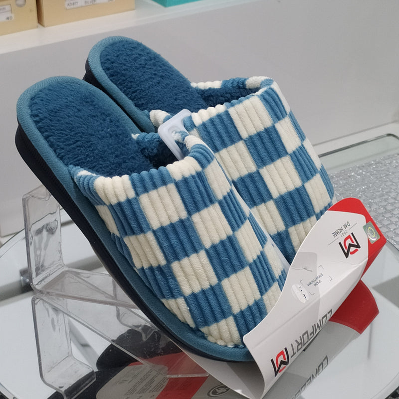 DUE MELE - Pantofole/Ciabatte Donna Inverno Tessuto Felpato Morbido Con Suola In Gomma