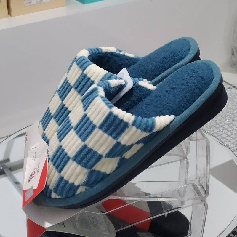 DUE MELE - Pantofole/Ciabatte Donna Inverno Tessuto Felpato Morbido Con Suola In Gomma