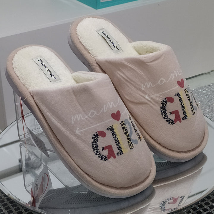 JOMIX Pantofole/Ciabatte Donna Inverno Tessuto Felpato Morbido - Main Image