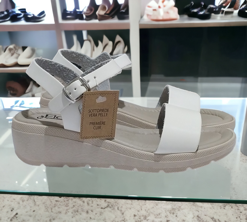 Sandali Marca Floralì Con Plantare In Vera Pelle