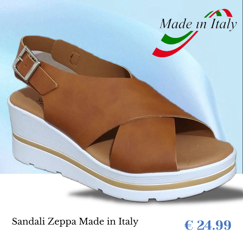 Sandali Zeppa Made in Italy