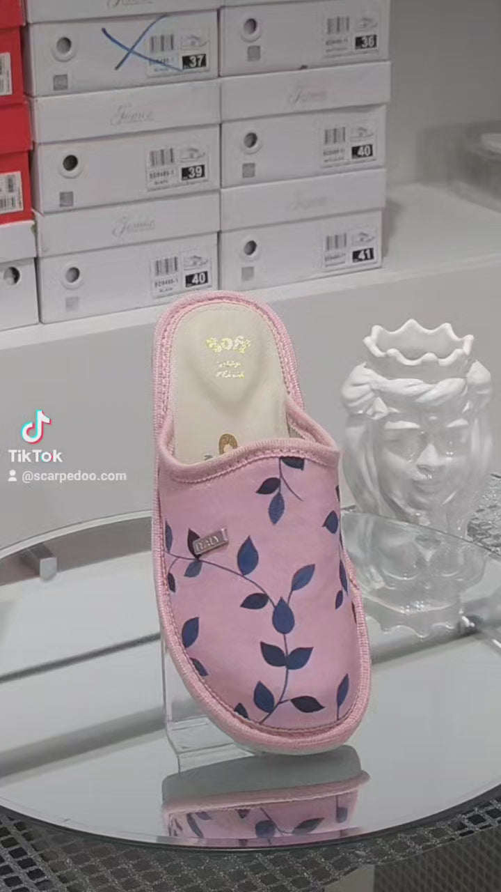 Ciabò 1099/DANA - Pantofole Ciabatte Invernali Donna // Plantare In Vera Pelle // Made In Italy // Suola In Gomma No Flessibile