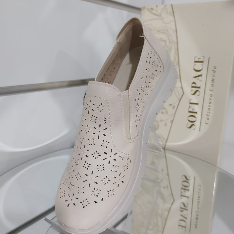 Soft Space - Scarpe Donna Con Cerniera Modello Linea Comoda