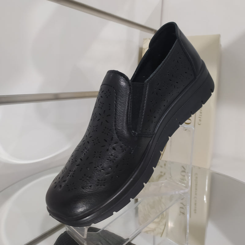 Soft Space - Scarpe Donna Con Cerniera Modello Linea Comoda
