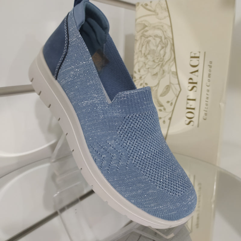 Soft Space - Scarpe Donna In Morbido Tessuto Modello Linea Comoda