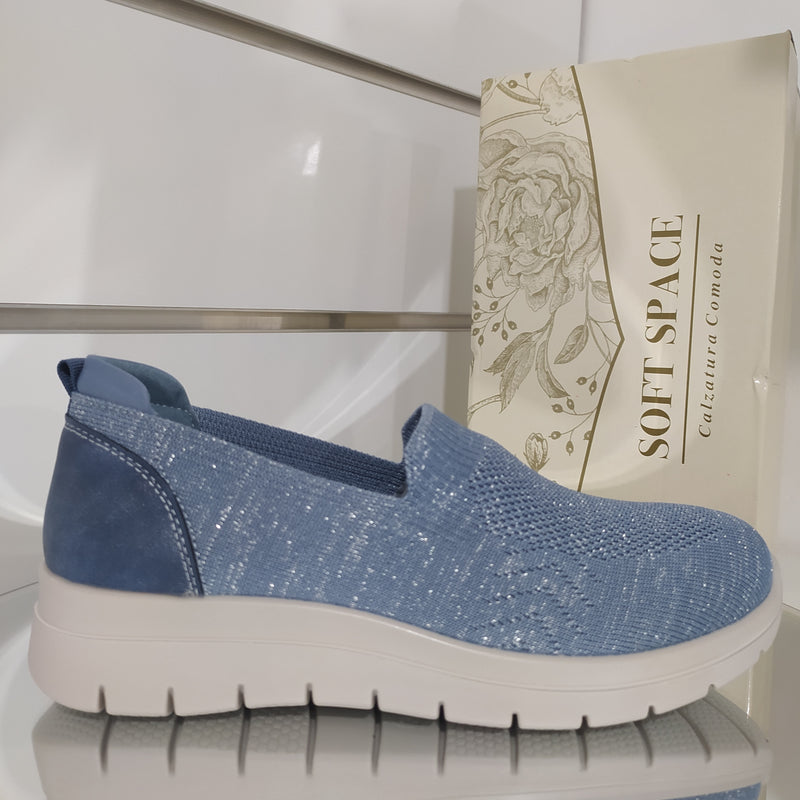 Soft Space - Scarpe Donna In Morbido Tessuto Modello Linea Comoda