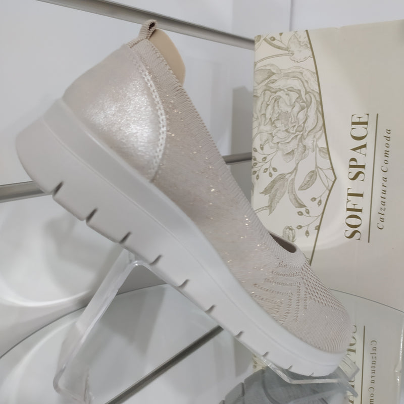 Soft Space - Scarpe Donna In Morbido Tessuto Modello Linea Comoda