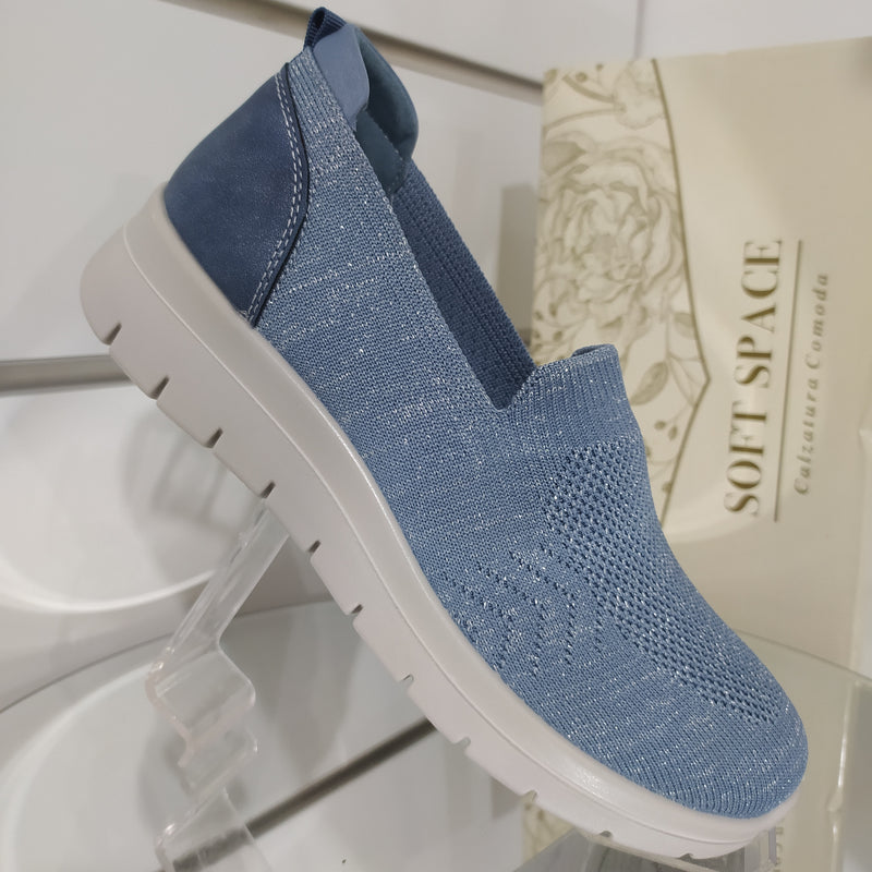 Soft Space - Scarpe Donna In Morbido Tessuto Modello Linea Comoda